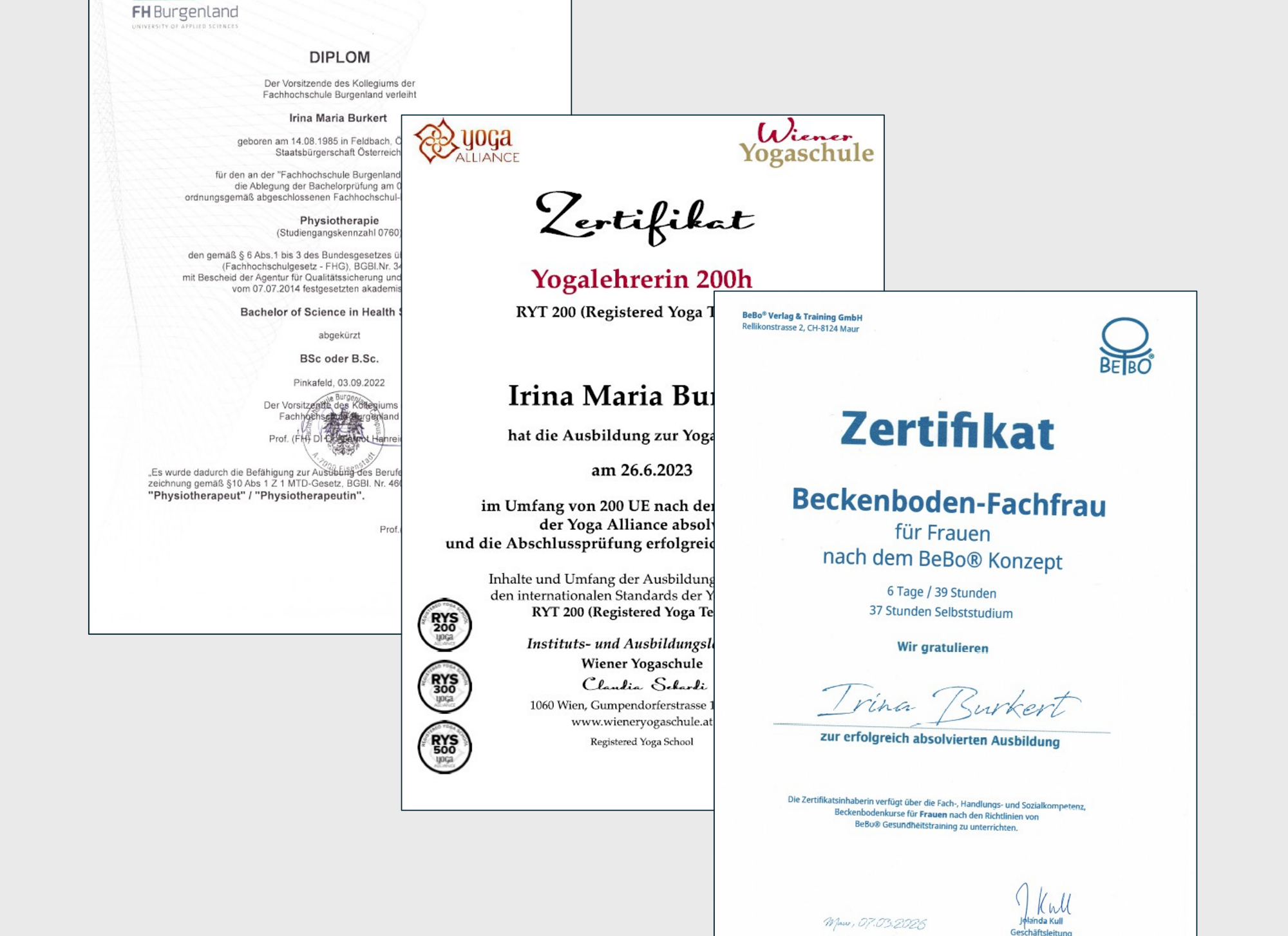 Zertifikate